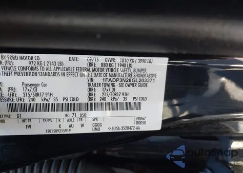 2016 Ford Focus Titanium from USA, damaged, VIN 1FADP3N28GL203371